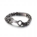  Fashion wrench emperor chain men's titanium bracelet