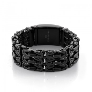   v-shaped hollow men's titanium bracelet