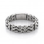   v-shaped hollow men's titanium bracelet