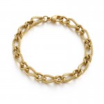  Cool hip-hop snake pattern titanium bracelet for men
