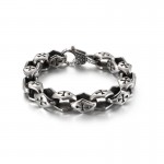   Cross hollow men's titanium bracelet