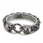  Cool Fashion chic Skull Titanium Bracelet for Men