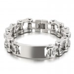  Cool chic style biker titanium bracelet for men