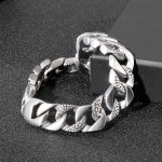   Cool Men's titanium Bracelet with Snake Pattern