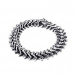   Exaggerated Small skull men's titanium bracelet