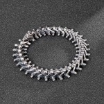   Exaggerated Small skull men's titanium bracelet