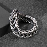  Cool chic style single layer v men's titanium bracelet