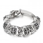  Cool Skull Men's Titanium Bracelet