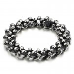  Fashion men's titanium skull bracelet