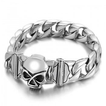  Fashion Skull Men's titanium Bracelet Accessories