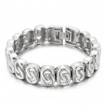  hip hop titanium casting bracelet