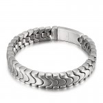 Fashion titanium men's bracelet sand surface bracelet