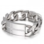 Tide men's fashion titanium cross bracelet