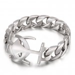  titanium chic wind boat anchor men's bracelet accessories