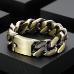  Fashion dazzling bracelet bronze titanium bracelet
