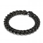 Beautiful titanium Cuban chain bracelet