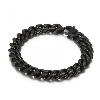 Beautiful titanium Cuban chain bracelet