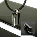 Man 'Only Love' Gemstone-Pure Titanium Pendant -New-