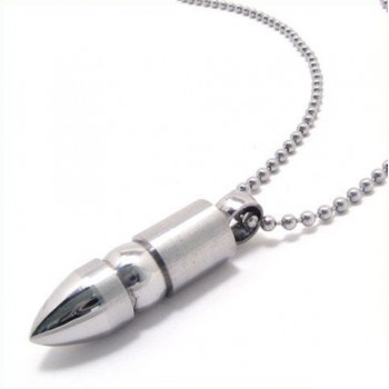 Noble Man Solid Bullet Pure Titanium Pendant -New-06513