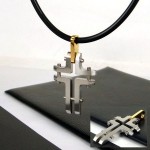 Unique Man Cross Titanium steel Pendant-new