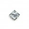 Pure White Square Titanium Earrings 