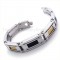 Titanium Black And Gold Cable Bracelet 19444