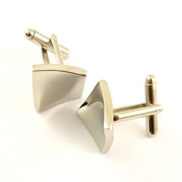 Titanium Concave Square Cufflinks C-566