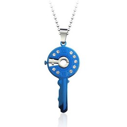 Beautiful Master Key-shaped Titanium Pendant - Free Chain