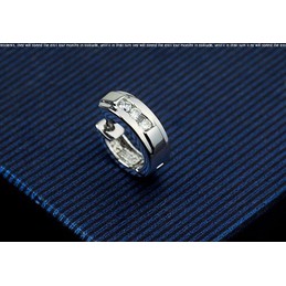 Fine Ring-shaped Titanium Earrings