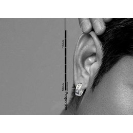 Fine Ring-shaped Titanium Earrings