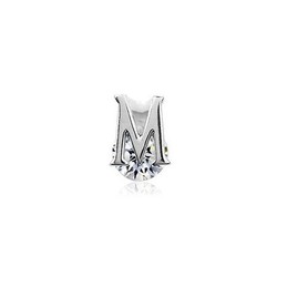 Fashion M-shaped Titanium Earrings