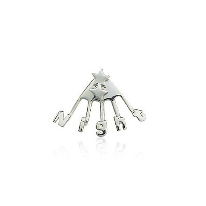 Personality NIGHT-Shaped Titanium Earrings