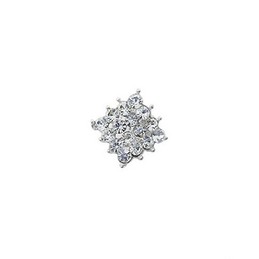Pure White Square Titanium Earrings 