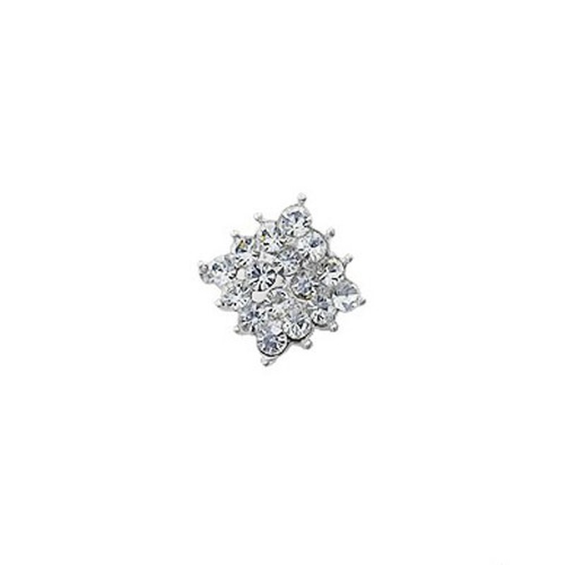 Pure White Square Titanium Earrings 