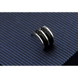 Men's Double-cambered Titanium Earrings