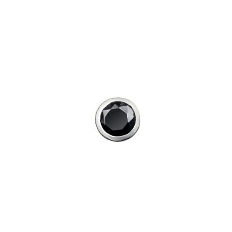 black Rimmed Titanium Earrings 