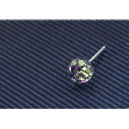 Purple Meteor-like Titanium Earrings