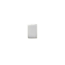 Popular Small Silver Brick Titanium Earrings