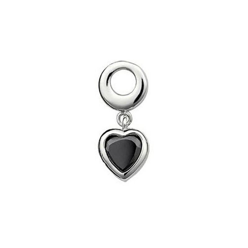 Black Heart-shaped Titanium Earrings