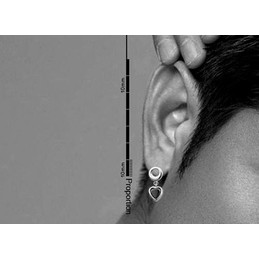 Black Heart-shaped Titanium Earrings