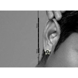 Mystery Star-shaped Titanium Earrings