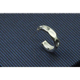Rugged Annular Titanium Earrings