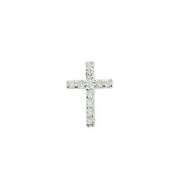 White Cross-shaped Titanium Earrings
