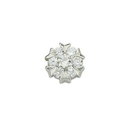 Noble White Round Titanium Earrings