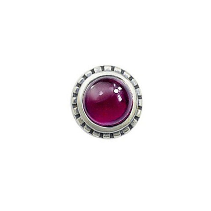 Beautiful Purple Oval Titanium Earrings