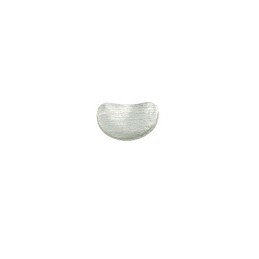 Sophisticated Pea-shaped Matte Titanium Earrings 