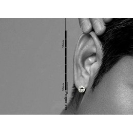 Popular Titanium Earrings White Trim
