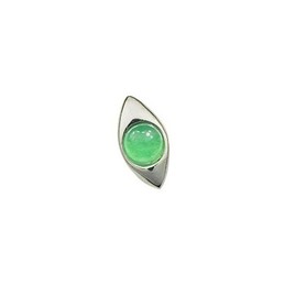 Beautiful Jade Eyes Titanium Earrings