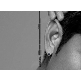 Black Round Titanium Earrings