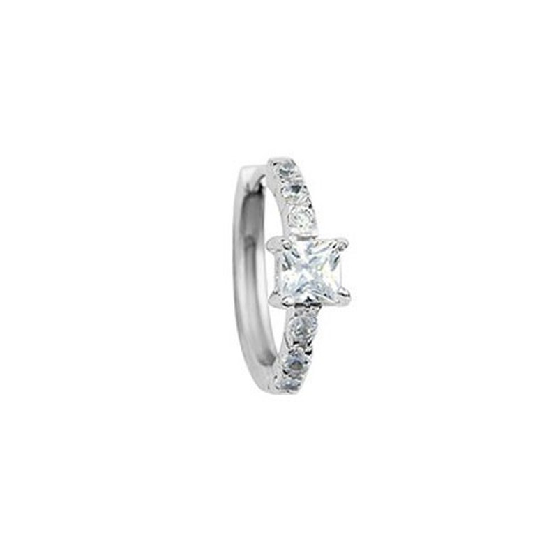 Popular flashing Ring Titanium earrings